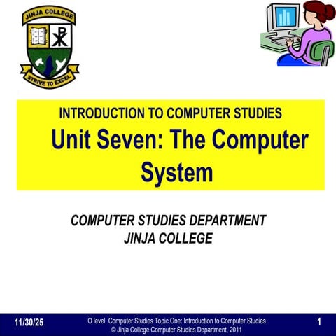 The Computer System in computing presentation | PPT