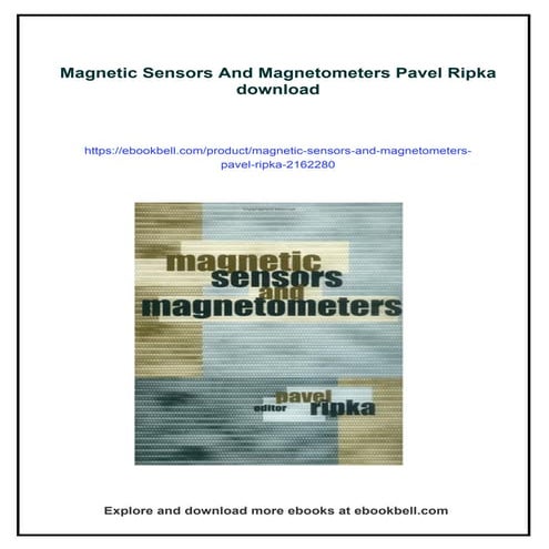 Magnetic Sensors And Magnetometers Pavel Ripka | PDF