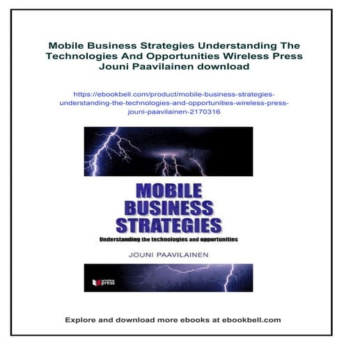 Enabling Technologies for Mobile Services The MobiLife Book 1st Edition ...