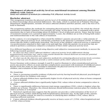 Bachelor abstract | PDF