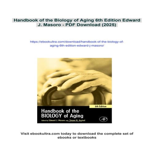 Handbook of the Biology of Aging 6th Edition Edward J. Masoro | PDF