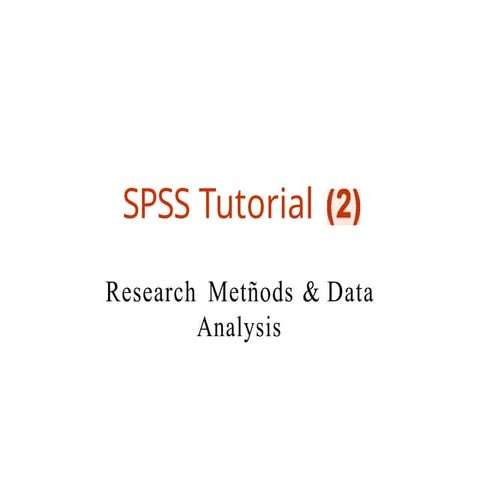 SPSS Tutorial for Medical Students .pptx