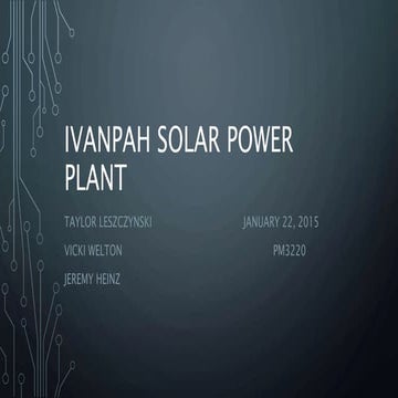 Ivanpah Solar power plant