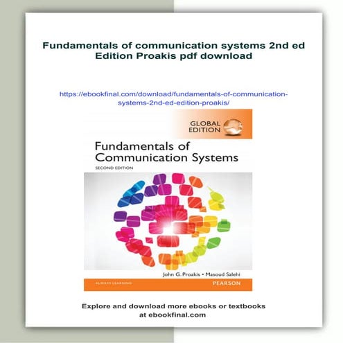FUNDAMENTALS OF COMMUNICATION SYSTEMS PROAKIS 2ND EDITION PDF visual data 2