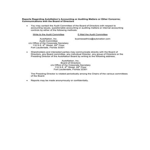 contact auto nation | PDF