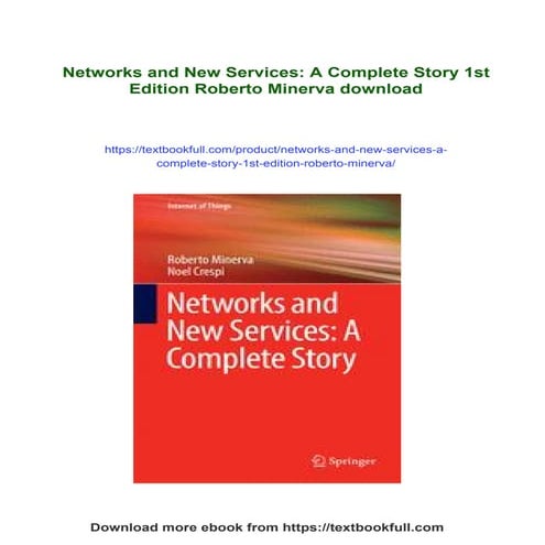 Networks and New Services: A Complete Story 1st Edition Roberto Minerva