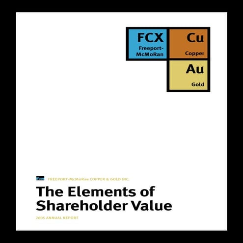 freeport-mcmoran copper& gold 2005 ar
