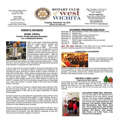 Rotary Club Newsletter
