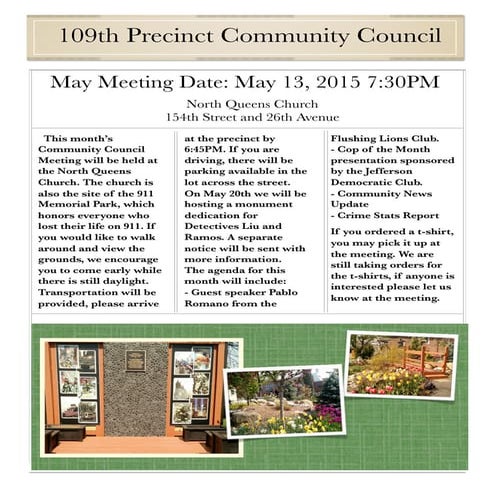 109th Precinct Community Council