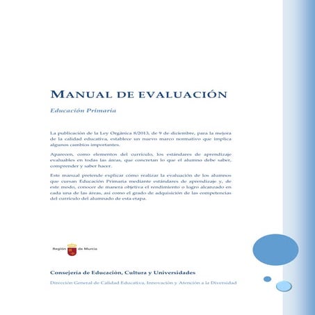 Manual evaluación educación primaria 