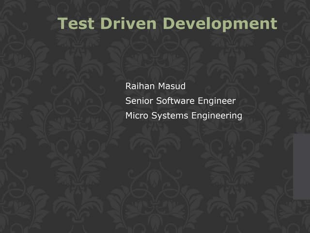 Presentation_TDD