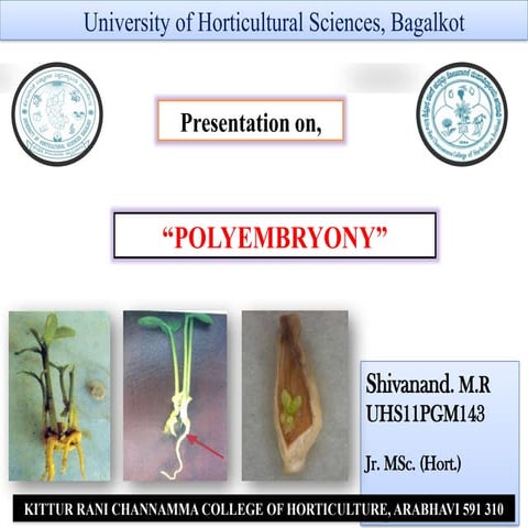 Polyembryony | PPTX