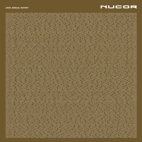 nucor annual reports 2005