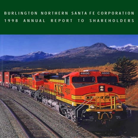 BNSF 98 annrpt