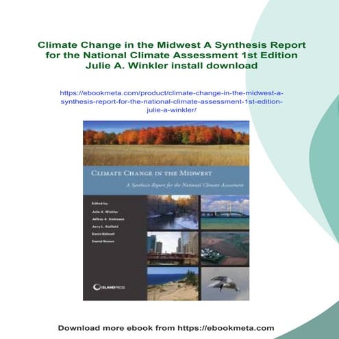 Climate Change in the Midwest A Synthesis Report for the National ...