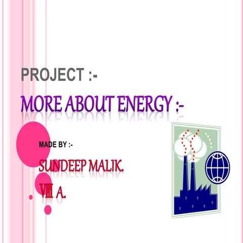 More About Energy