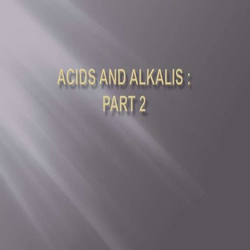10 acids and alkai neutralization
