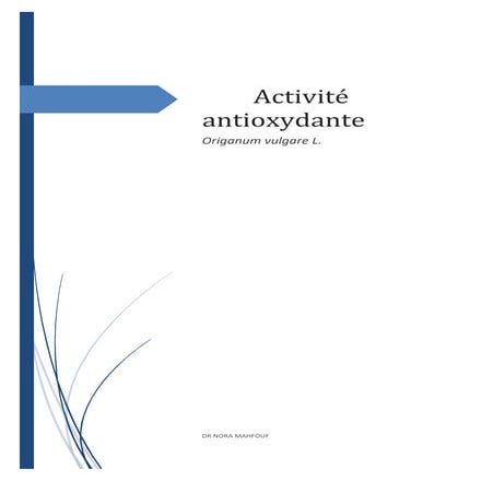 Activité antioxydante