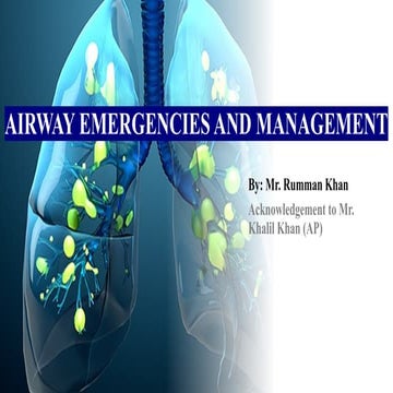 Airway emergencies and management in nursing | PPTX