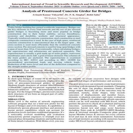 Analysis of Prestressed Concrete Girder for Bridges