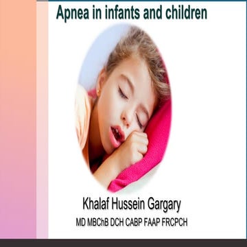 Neonatal Apnea | PDF