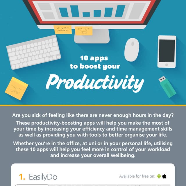 10 apps to boost your productivity