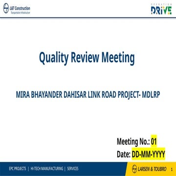 BU Monthly Project Quality Review Meeting Template - Feb 2023.pptx
