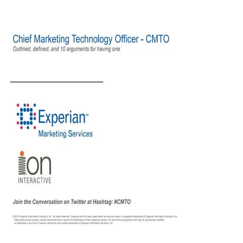 10 Reasons Why You Need a Chief Marketing Technology Officer(CMTO)