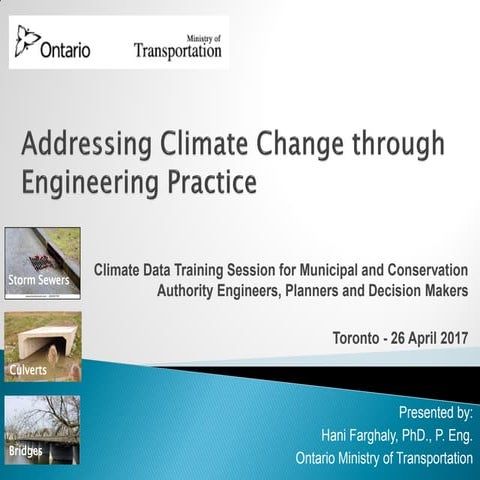 Addressing Climate Change through Engineering Practice