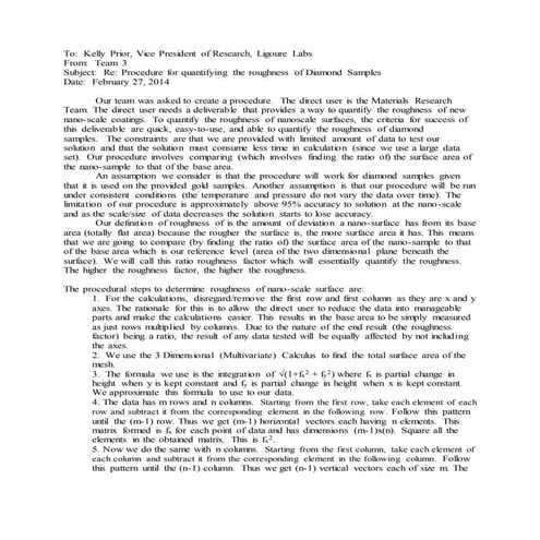 Nano Scale Roughness Quantification