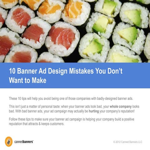 10 Banner Ad Design Mistakes You Don't Want to Make