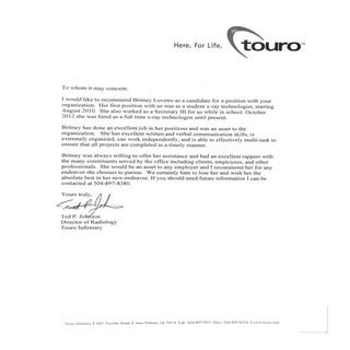 Recommendation Letter - Ted Johnson
