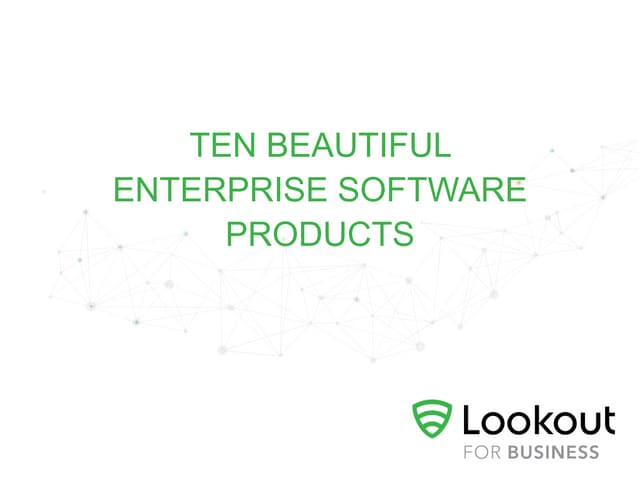 10 Beautiful Enterprise Products