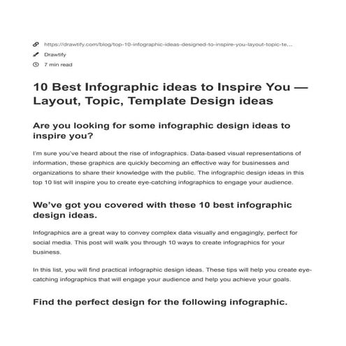 10 Best Infographic ideas to Inspire You - Layout, Topic, Template.pdf