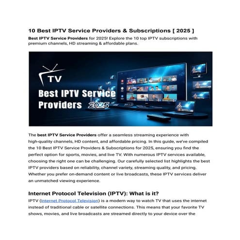 10 Best IPTV Service Providers & Subscriptions [ 2025 ].pdf