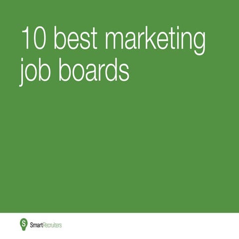10 Best Marketing Job Boards