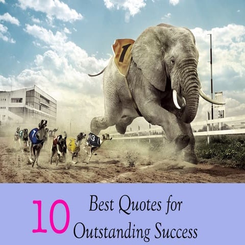 10 best quotes for outstanding success