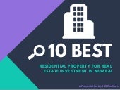 10 Best Residential Property For Real Estate Investment in Mumbai