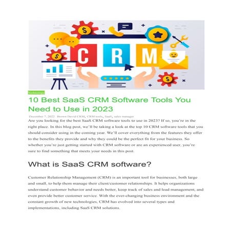 10 Best SaaS CRM Software Tools You Need to Use in 2023.pdf