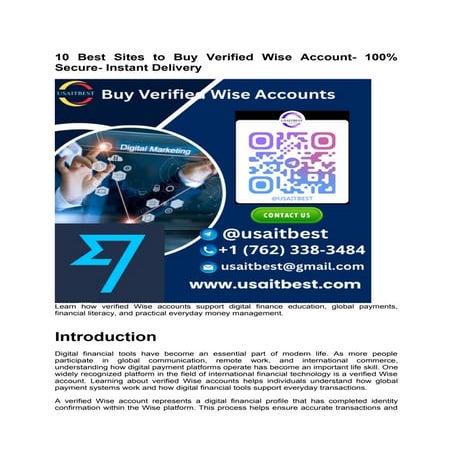 10 Best Sites to Buy Verified Wise Accounts: Secure, Instant Delivery ...