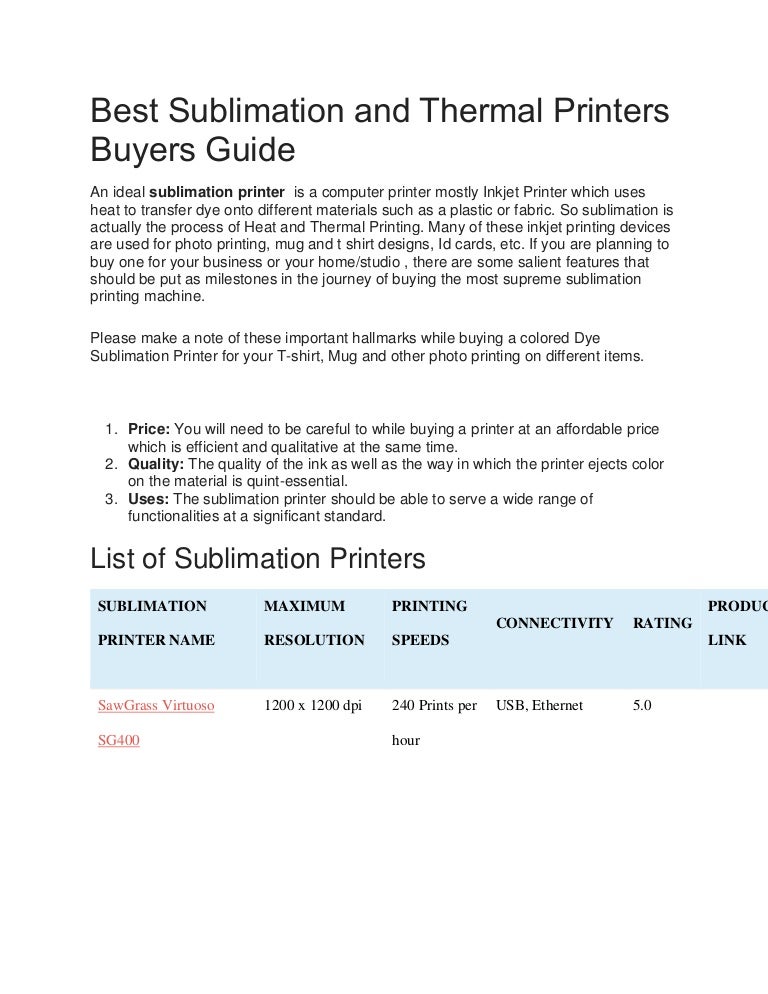 affordable sublimation printer