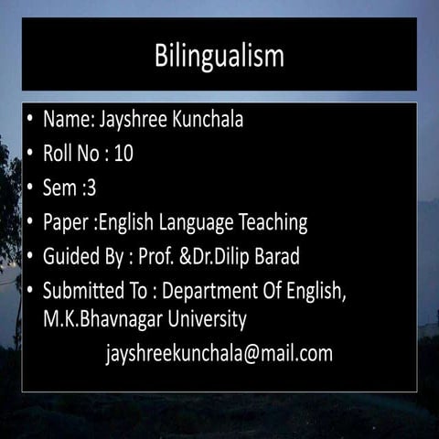  bilingualism