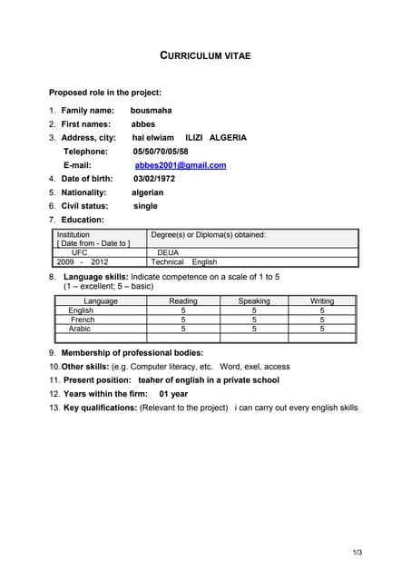BEKA CV .original | DOC