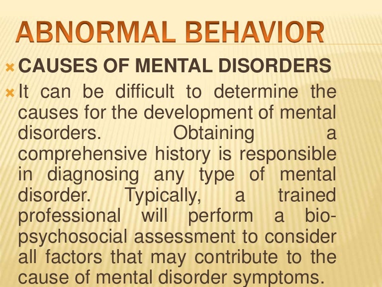 10 chapter abnormal behavior_diagnosis