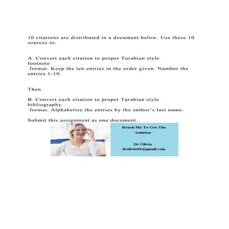 10 citations are distributed in a document below. Use these 10 s.docx