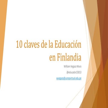 10 claves de la educación en finlandia | PPTX