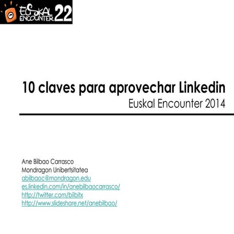 10 claves para aprovechar Linkedin