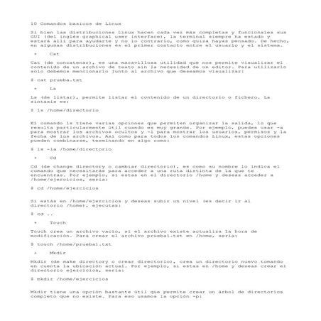 10 comandos basicos de linux