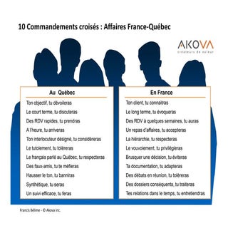 10 Commandemants CroiséS Affaires F...