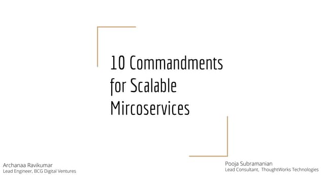 apidays LIVE Paris - Creating a scalable ecosystem of Microservices by Archan...